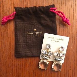 Kate Spade Champagne Cocktail Statement Earrings